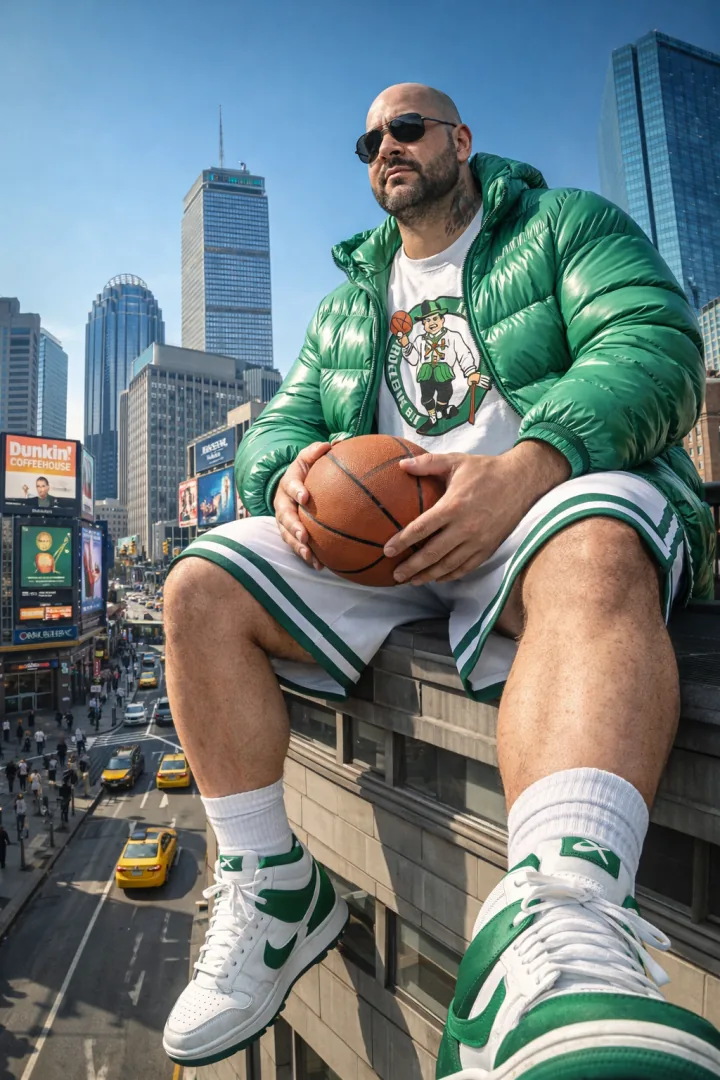 Boston basketball lifestyle portrait
